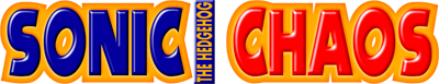Sonic Chaos logo for Sega Master System